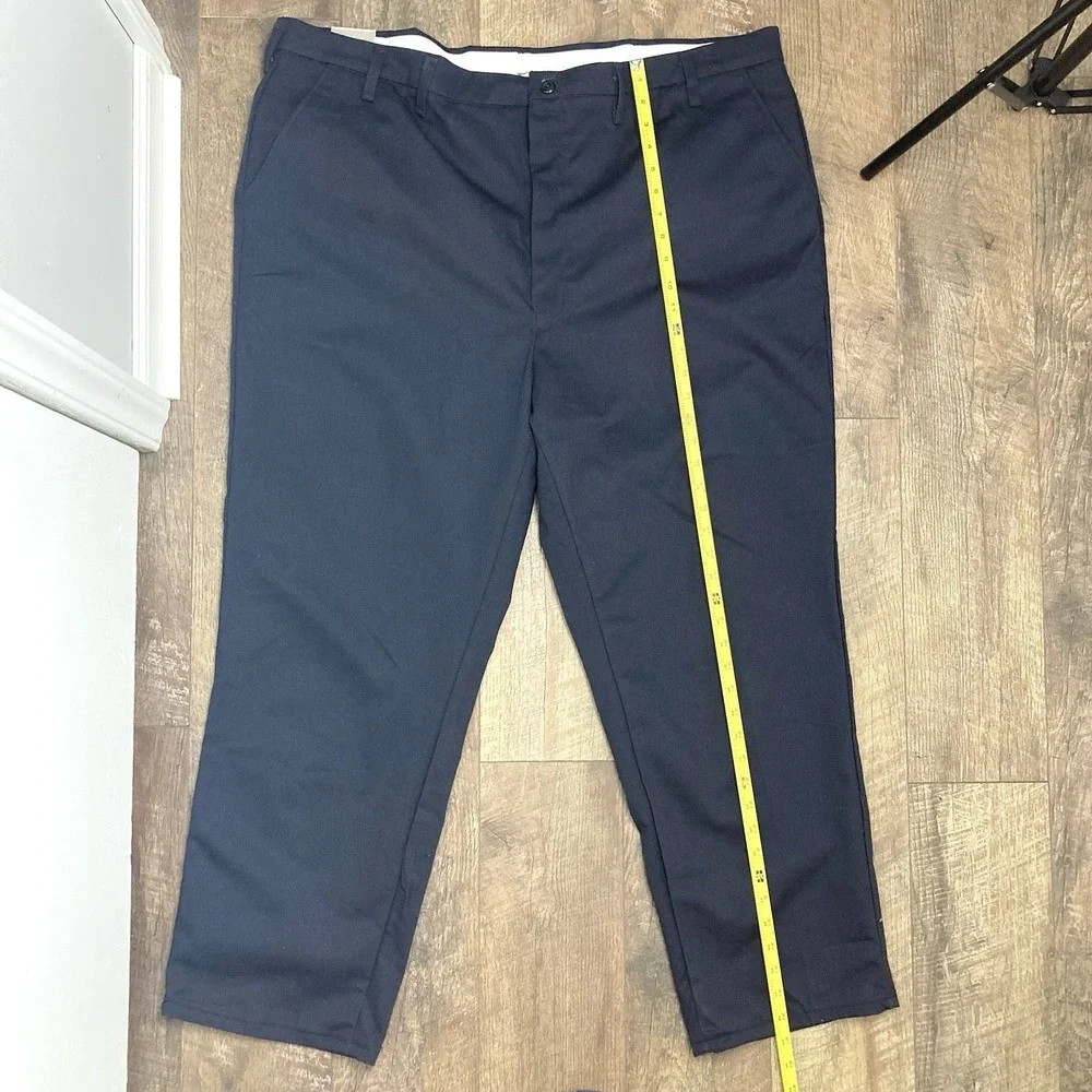 NWT Bulwark FR Navy Blue Utility Work Pants PEW2NV1 CAT2 2112 sz 48x36U Unhemmed
